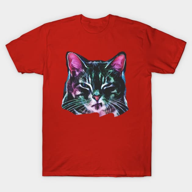 angry cat T-Shirt by menung